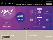 Tablet Screenshot of fowlerhomes.com.au
